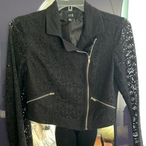 Black short laced jacket